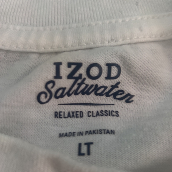 IZOD men's white graphic t shirt - Picture 3 of 4